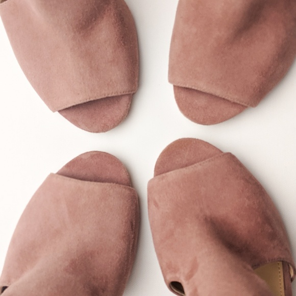 New Michael Kors Paloma Suede Open Toe Booties - Picture 6 of 8